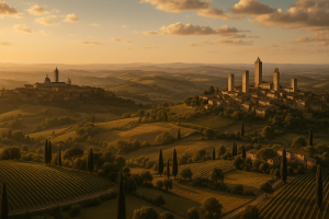 Siena and San giminiano