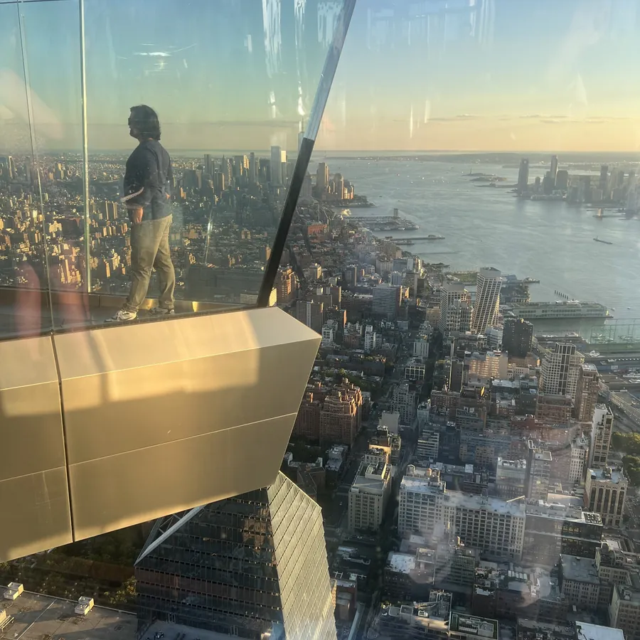 Romantic New York skyline observation deck experience